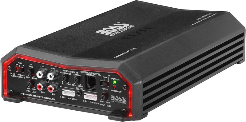BOSS Audio Systems Elite BE1600.4 4 Channel Car Amplifier - 1600 Watts, Class AB, Full Range, Bridgeable - Image 3